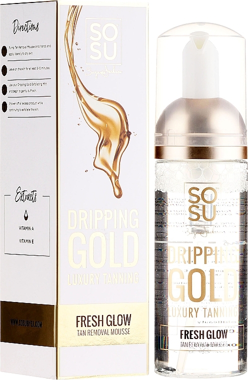 Tan Remover Mousse - Sosu by SJ Luxury Tanning Dripping Gold Tan Removal Mousse — photo N1