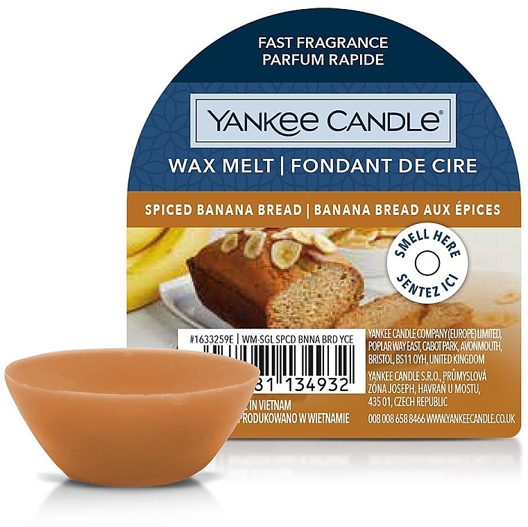 Scented Wax Melts - Yankee Candle Wax Melt Spiced Banana Bread — photo N1