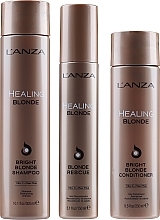 Set - L'anza Healing Blonde Holiday Trio Box 2020 (sh/300ml + cond/250ml + h/cr/150ml) — photo N2