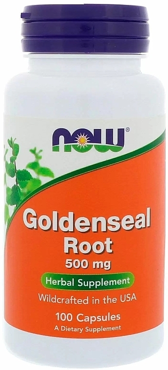 Goldenseal Root Capsules, 500mg - Now Foods Goldenseal Root — photo N1