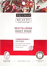 Fragrances, Perfumes, Cosmetics Repairing Face Sheet Mask - Freeman Beauty Infusion Revitalizing Peel-Off Mask Pomegranate + Peptides