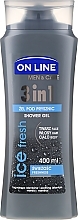 Fragrances, Perfumes, Cosmetics Shower Gel 3 in 1 - On Line Men & Care Ice Fresh Shower Gel