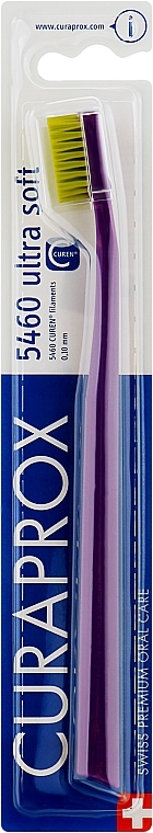 Toothbrush "Ultra Soft", purple and yellow - Curaprox — photo N1