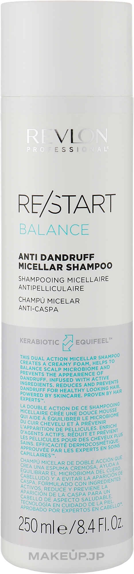 Anti-Dandruff Shampoo - Revlon Professional Restart Balance Anti-Dandruff Micellar Shampoo — photo 250 ml