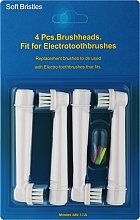 Fragrances, Perfumes, Cosmetics Electric Toothbrush Head, 4 pcs - Deni Carte
