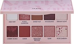 Fragrances, Perfumes, Cosmetics Eyeshadow Palette, pink - Pupa Vamp! Palette Pink