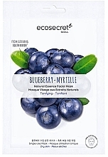 Fragrances, Perfumes, Cosmetics Toning Face Mask 'Blueberry' - Eco Secret Blueberry Natural Essence Facial Mask