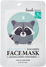 Moisturizing Sheet Mask - Look At Me Aqua Moisture Raccoon Face Mask — photo N1