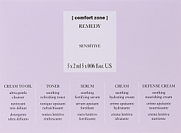 Fragrances, Perfumes, Cosmetics Set - Comfort Zone Remedy Sensitive (cr/3x2ml + toner/2ml + ser/2ml)