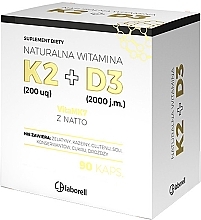 Fragrances, Perfumes, Cosmetics Vitamin K2 200 mg + D3 2000 j.m. Dietary Supplement, capsules - Laborell