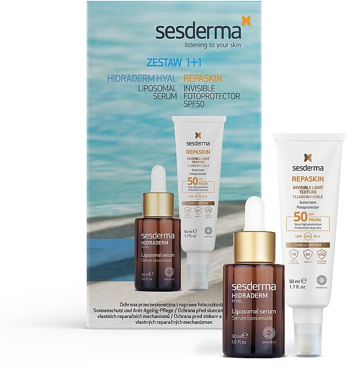 Set - Sesderma Repaskin Set (b/ser/30ml + b/fluid/50ml) — photo N1