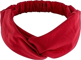 MakeUp - Knit Twist Headband, Red — photo N1