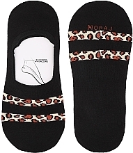 Fragrances, Perfumes, Cosmetics Women Low-Cut Socks, leopard print, black - Moraj