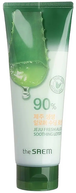 Body Lotion with Aloe Vera Extract - The Saem Jeju Fresh Aloe Soothing Lotion — photo N1