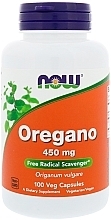 Capsules "Oregano" 450 mg - Now Foods Oregano — photo N1