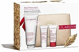 Fragrances, Perfumes, Cosmetics Set - Clarins Body Care Essentials Set (b/lot/200 ml + b/scr/30 ml + h/balm/30 ml + bag)