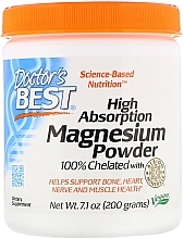 High Absorption Magnesium Powder with Albion Minerals Formula - Doctor's Best — photo N1