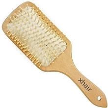 Detangling Hair Brush, wooden - Xhair — photo N1