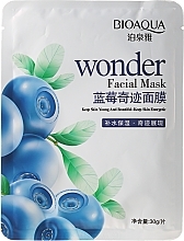 Fragrances, Perfumes, Cosmetics Sheet Mask "Blueberry" - Bioaqua Wonder Facial Mask