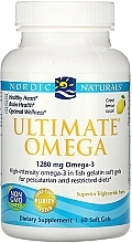 Dietary Supplement Softgels "Omega 3", 1280mg - Nordic Naturals Ultimate Omega Xtra Lemon — photo N1