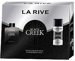 Fragrances, Perfumes, Cosmetics La Rive Men Black Creek - Set (deo/spray/150ml + edt/100ml) (100 ml)