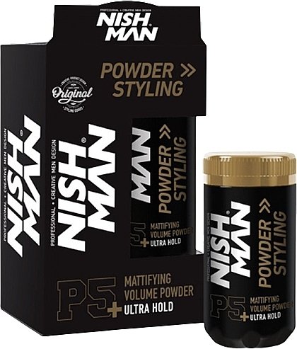 Hair Styling Powder - Nishman Styling Powder Ultra Hold — photo N1