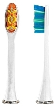 Electric Toothbrush Heads, white, 4 pcs. - Smiley Pro White — photo N1