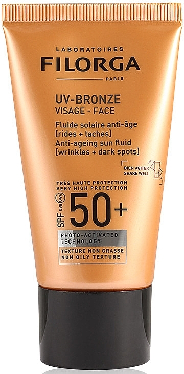 Sun Anti-Aging Cream - Filorga UV-Bronze Face Anti-Ageing Sun Fluid SPF50+  — photo N1
