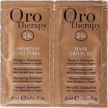 Set - Fanola Oro Therapy (shm/15ml + mask/15ml) — photo N1