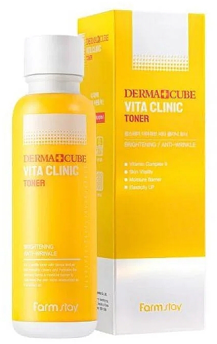 Vitamin Face Toner - FarmStay Derma Cube Vita Clinic Toner — photo N12