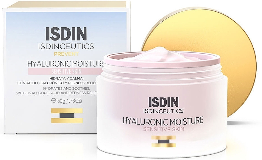 Cream for Sensitive Skin - Isdin Isdinceutics Hyaluronic Moisture — photo N1