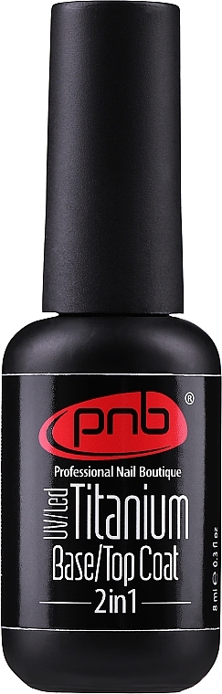 Titanium Base & Top Coat 2in1 - PNB UV/LED Titanium Base Top Coat 2In1 — photo N3