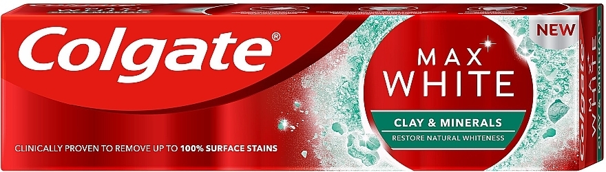 Clay & Mineral Toothpaste - Colgate Max White Clay & Minerals — photo N1