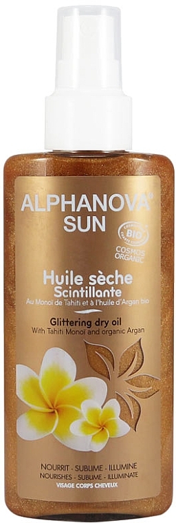 Sparkling Body Oil - Alphanova Sun Dry Oil Sparkling — photo N1