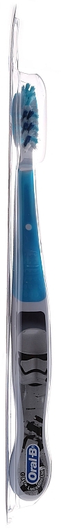 Soft Toothbrush 6-12 years, white & light blue - Oral-B Junior Star Wars Lord Vader — photo N8