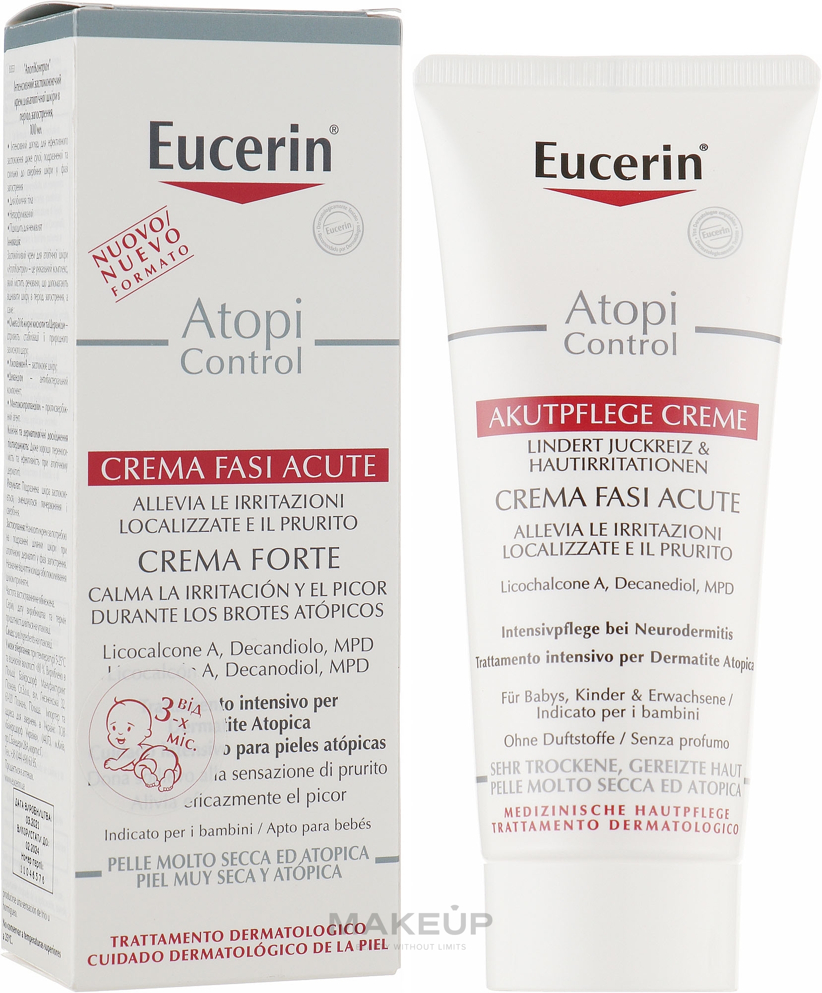 Soothing Cream for Atopic Skin - Eucerin AtopiControl Acute Care Cream — photo 100 ml