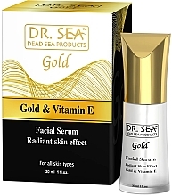 Fragrances, Perfumes, Cosmetics Gold & Vitamin E Face Serum - Dr.Sea Gold & Vitamin E Radiant Skin Effect Serum