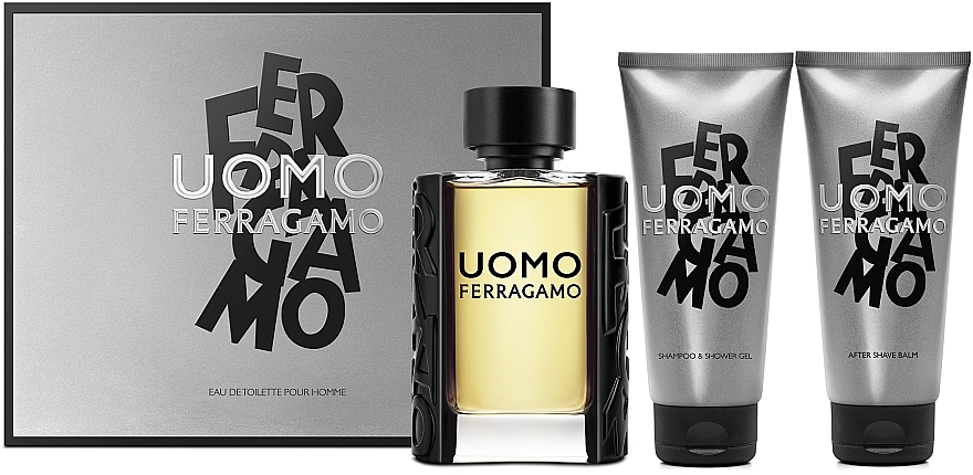 Salvatore Ferragamo Men - Set (edt/100ml + sh/gel/100ml + ash/balm/100ml) — photo N1