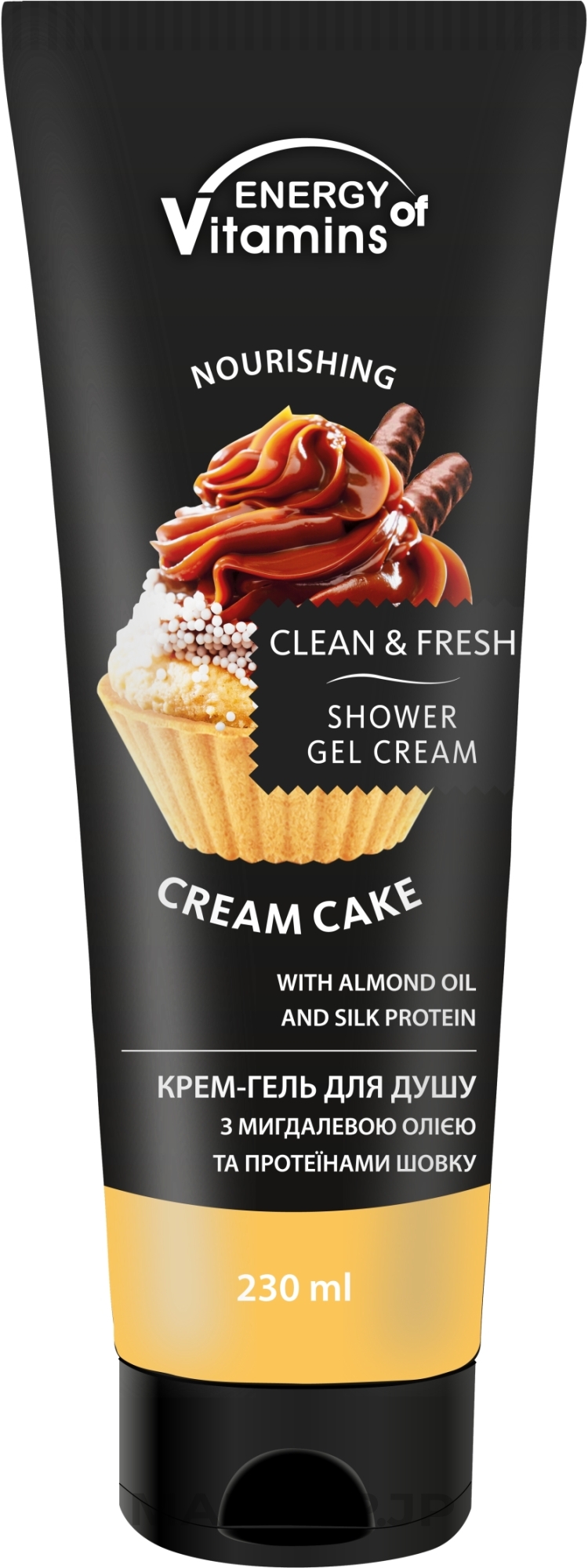 Cream Shower Gel - Energy of Vitamins Cream Shower Gel Cream Cake — photo 230 ml