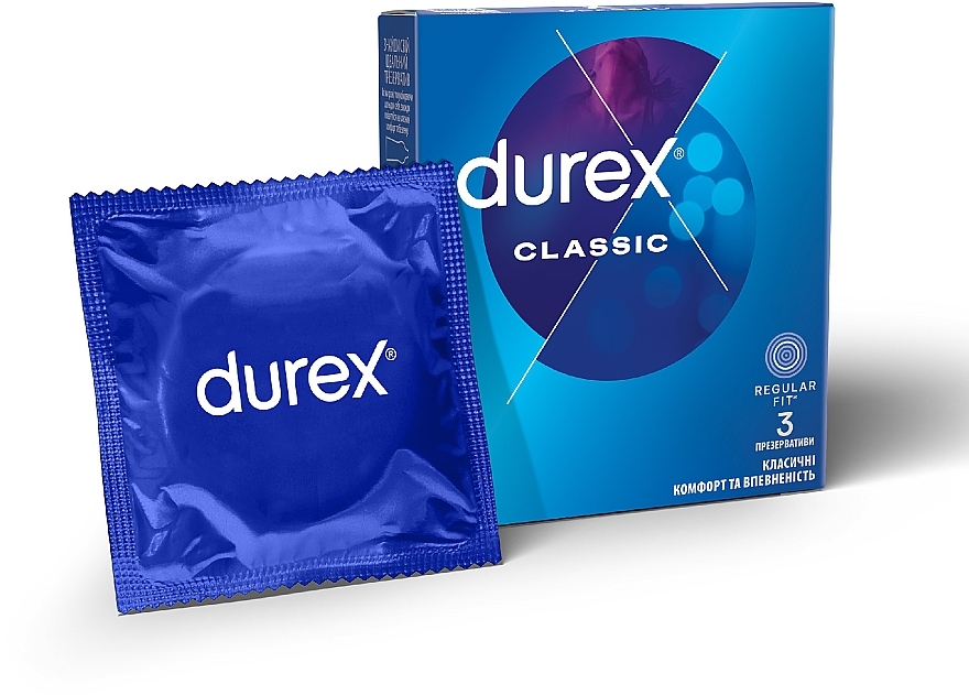 Condoms, 3 pcs - Durex Classic — photo N1