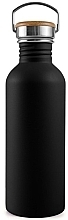 Stainless Steel Water Bottle, 1000ml, black - Bambaw — photo N1