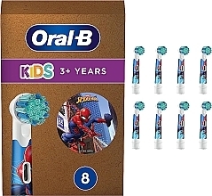 Fragrances, Perfumes, Cosmetics Children's Replaceable Toothbrush Head 'Spiderman', 8 pcs. - Oral-B Refills 8 Pack