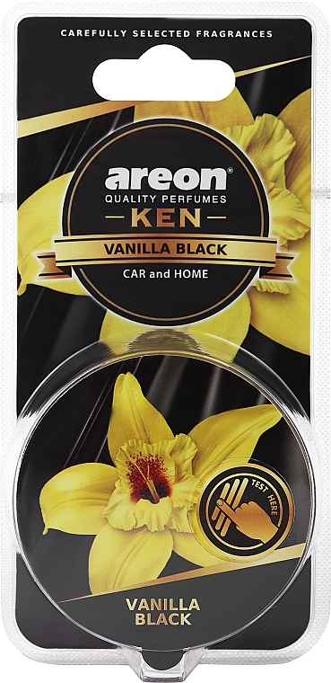 Black Vanilla Air Freshener - Areon Ken Vanilla Black — photo N1