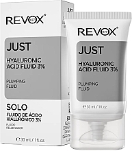 Fragrances, Perfumes, Cosmetics Hyaluronic Face Fluid - Revox Just Hyaluronic Acid Fluid 3%