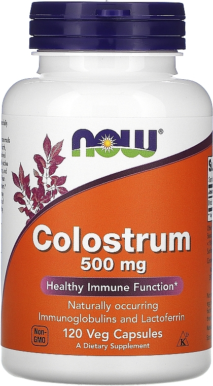 Capsules "Lactoferrin", 500 mg - Now Foods Colostrum — photo N1