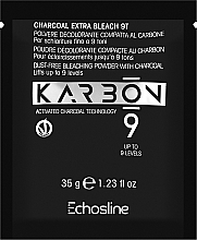 Bleaching Charcoal Powder, 9 levels - Echosline 9 Charcoal Extra Bleach 9T — photo N1