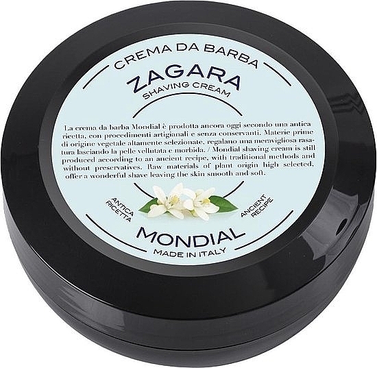 Shaving Cream 'Zagara' - Mondial Shaving Cream Wooden Bowl (mini size) — photo N1