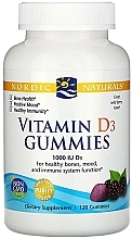 Dietary Supplement "Vitamin D3", 1000 ME - Nordic Naturals Vitamin D3 Gummies Wild Berry — photo N2