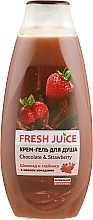 Shower Cream Gel "Chocolate & Strawberry" - Fresh Juice Love Attraction Chocolate & Strawberry — photo N4
