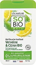 Fragrances, Perfumes, Cosmetics Verbena & Lemon Shower Gel - So'Bio Etic Verbena & Lemon Toning Shower Gel